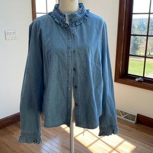 Miami denim button up